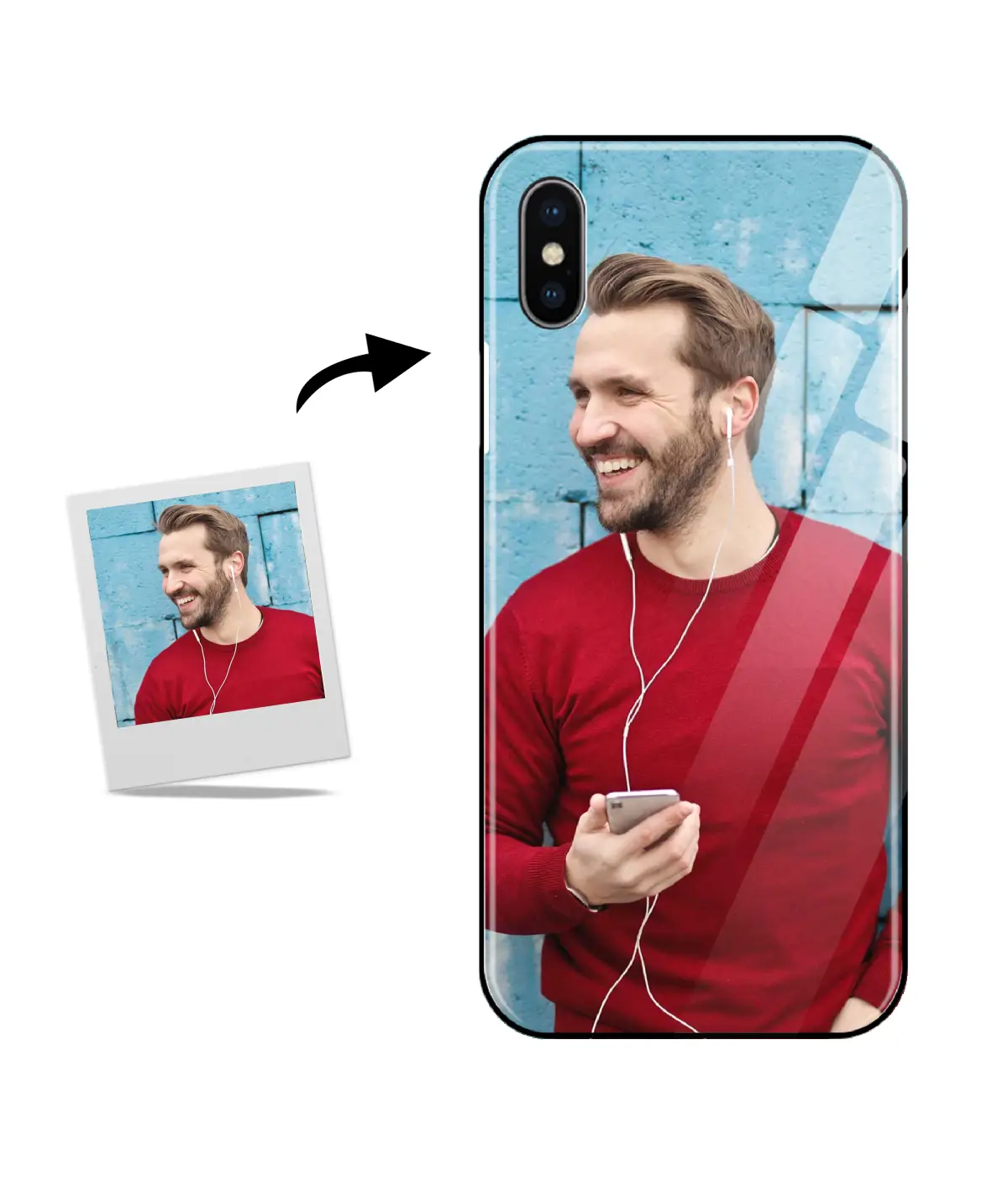 Customized Iphone Xs Glass Back Cover