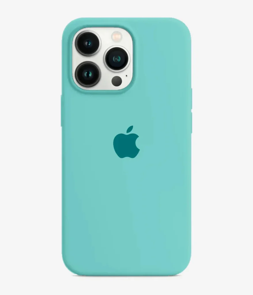 Iphone Liquid Silicone Case - Ice Sea Blue
