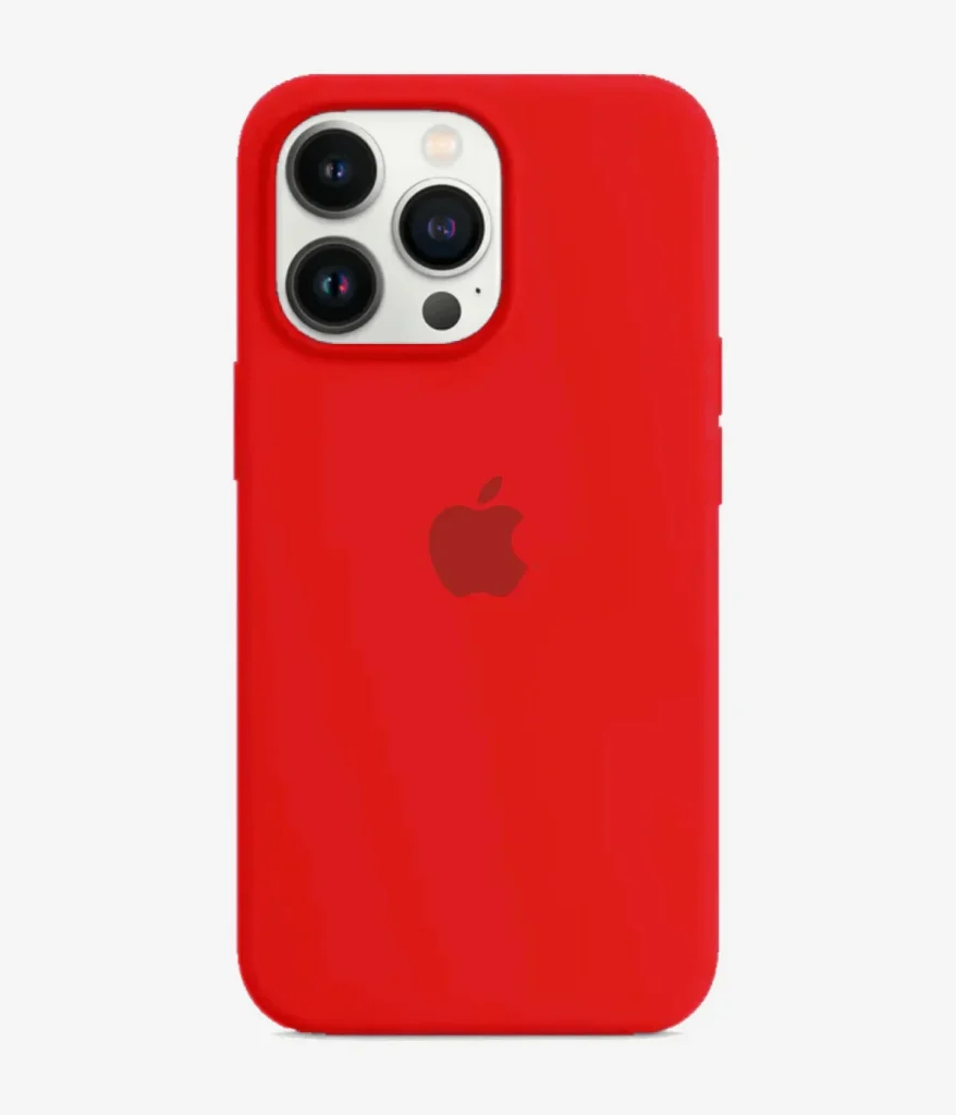 Iphone Liquid Silicone Case - Red
