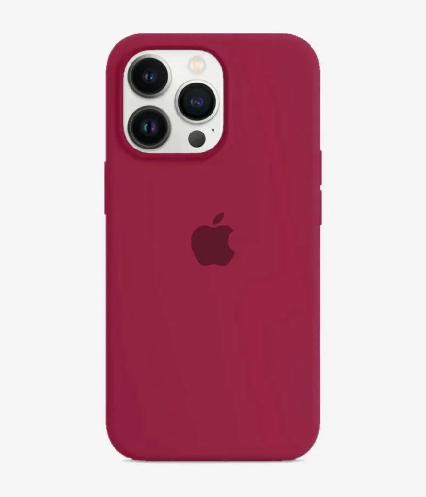 Iphone Liquid Silicone Case - Red Rose
