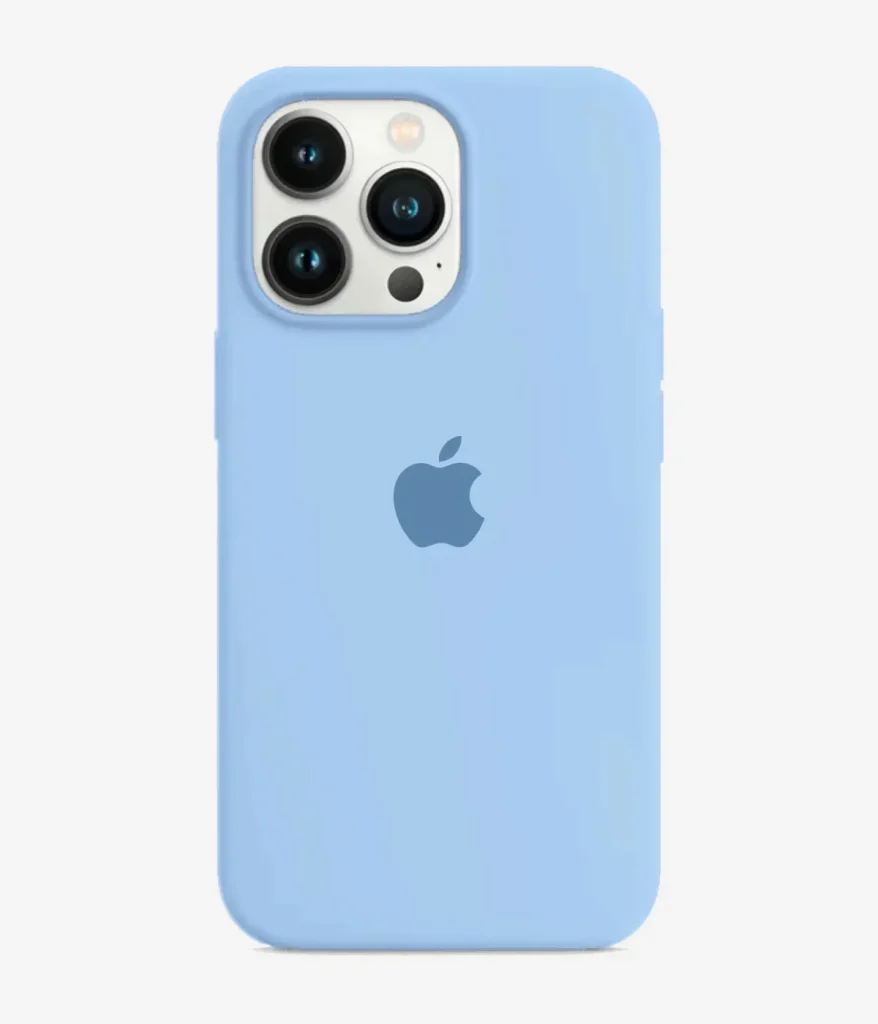 Iphone Liquid Silicone Case - Sky Blue